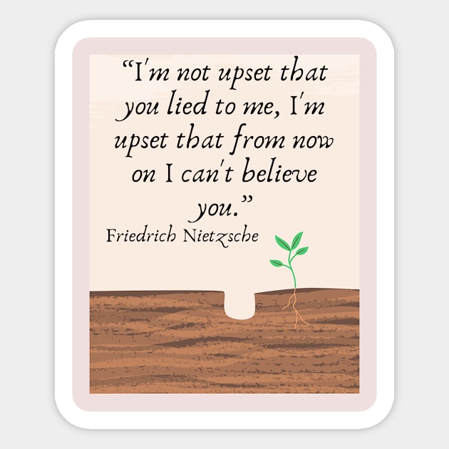 quote Friedrich Nietzsche Sticker by AshleyMcDonald